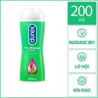 Gel Gốc Nước Durex Play Massage 2 In 1 200ml - Mùi Lô Hội - Nhập Khẩu Thái Lan