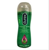 Gel Gốc Nước Durex Play Massage 2 In 1 200ml - Mùi Lô Hội - Nhập Khẩu Thái Lan