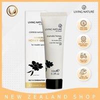 Gel hỗ trợ giảm mụn, ngừa thâm sẹo Living Nature Manuka Honey Gel 10ml