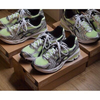 GEL-KAYANO 14 màu trắng bạc màu xanh lá cây hợp thời trang nam nữ hút sốc chạy bộ Shoes1201A019-751 ZND 1CZ3