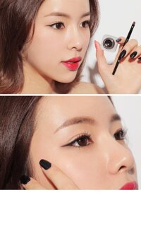 Gel kẻ mắt không trôi 3CE màu đen 3 CONCEPT EYES GEL EYE LINER #ALL BLACK