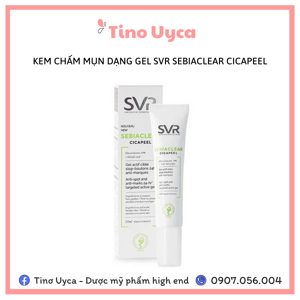 Gel làm giảm mụn dành cho da dễ bị mụn SVR Sebiaclear Cicapeel 15ml