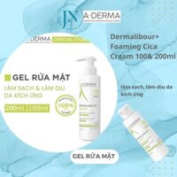 Gel làm sạch và làm dịu da A-Derma Dermalibour+ Foaming Cica-Gel 100&200ml.