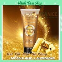 Gel Lột Mặt Nạ Vàng 24k Gold Mask (l- Glutathione) Hàn Quốc Lột Sạch Tế Bào Chết Cho Da Đem Lại Làn Da Sáng Mịn Màng