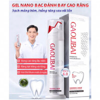 Gel Nano Bạc GAOLIBAI đánh bật cao răng, Sạch mảng bám, Trắng răng - Hộp 120g