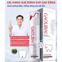 Gel Nano Bạc GAOLIBAI đánh bật cao răng, Sạch mảng bám, Trắng răng - Hộp 120g queenshop88
