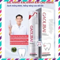 Gel Nano Bạc GAOLIBAI đánh bật cao răng, Sạch mảng bám, Trắng răng - Hộp 120g  - liulyshop68