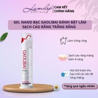 Gel nano bạc GAOLIBAI đánh bật cao răng sạch mảng bám trắng răng cho hơi thở thơm mát, GAOLIBAI chính hãng 120g