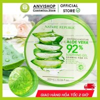 Gel Nha Đam Dưỡng Ẩm & Làm Mềm Da - Gel Lô Hội 92% Nature Republic Aloe Vera 300ml
