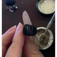 Gel nhện nhũ flat siêu sáng vàng ánh kim sang chảnh diepanhphukiennail