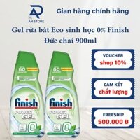 Gel Rửa Bát Hữu Cơ Eco 0% Finish Dành Cho Máy Rửa Bát Không Mùi An Toàn Lành Tính Làm Sạch Hiệu Qủa Hàng Đức Chai 900ml