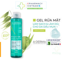 Gel Rửa Mặt A-DERMA Biology AC Purifying Cleansing Foaming Dịu Nhẹ Cho Da Nhờn Mụn 100ml