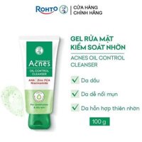 Gel Rửa Mặt Acnes Làm Sạch Sâu, Kiểm Soát Nhờn Oil Control Cleanser 100g