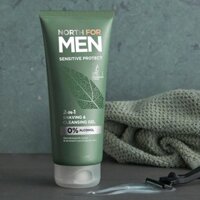 Gel rửa mặt & cạo râu North For Men Sensitive Protect Shaving & Cleansing Gel (44378)