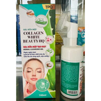 Gel rửa mặt COLLAGEN WHITE BEAUTY tạo bọt 100ml