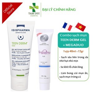 Gel rửa mặt da thường giảm nhờn ngừa mụn ISIS Pharma Teen Derm Gel 40ml
