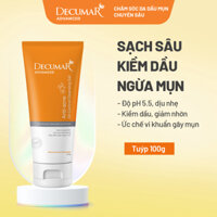 Gel rửa mặt Decumar Advanced 100gr cân bằng độ PH, kiểm soát nhờn cho da mụn hiệu quả - DGR02