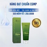 Gel Rửa Mặt Rau Má Trà Xanh SICA WHITE 100mL - Làm Sạch Sâu, Kiểm Soát Dầu Nhờn, Hỗ Trợ Da Dầu Mụn