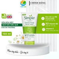 Gel rửa mặt Simple Refreshing Facial Wash diệu nhẹ cho da nhạy cảm 150ml