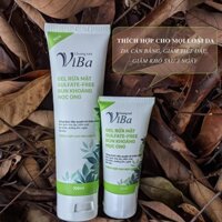 Gel rửa mặt Sulfate-Free Bùn Khoáng Nọc ong làm sạch da giảm dầu ngăn ngừa mụn khoáng tươi Viba - 100ml