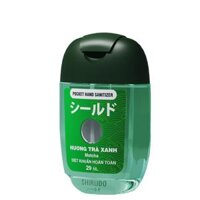 Gel Rửa Tay Hương Trà Xanh SHIRUDO POCKET HAND GEL – MATCHA 29ml