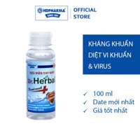 Gel Rửa Tay Khô Dr.Herbal - HDPHARMA - Kháng Khuẩn Mạnh 100 ml