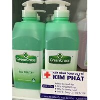 Gel Rửa Tay Khô GREEN CROSS Chai 500ml - Hương Trà Xanh ( có vòi nhấn)