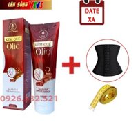 Gel săn chắc quế olic - Kem tan mỡ olic chính hãng - Kem hủy mỡ giảm eo cấp tốc tặng kèm đai nịt bụng và thước date xa