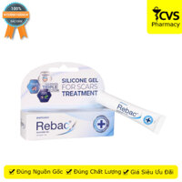 Gel Silicone Rebac - Giúp giảm sẹo bỏng, sẹo té ngã, sẹo do mụn trứng cá - Tuýp 5gr - CVS Pharmacy