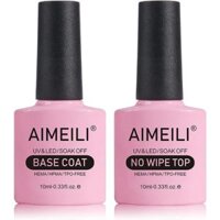 Gel Sơn Móng Tay AIMEILI Gel Nail Polish No Wipe Top and Base Coat Set