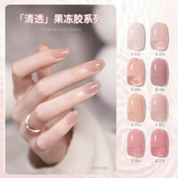 Gel Sơn Móng Tay GAOY 373 Huanhuan Màu 316 Trà Sữa Màu Gel Khỏa Thân Màu Hồng Mờ Sơn Móng Tay Cho Móng Tay Salon