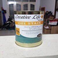 Gel Stain 800g - Sơn lau màu cho gỗ gốc nước Creative Life Vietnam mã 4xx