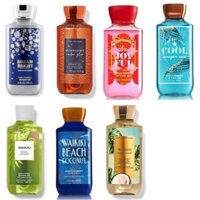 Gel tắm Bath & Body Works 295ml-Waikiki Beach Coconut/Cool Amazon Rain/Be Joyful/Dream Bright/Midnight Amber Glow (Mỹ)