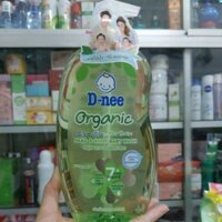 GEL TẮM GỘI AN TOÀN CHO BÉ D-NEE ORGANIC 800ML, CHIẾT XUẤT TỰ NHIÊN VỚI THÀNH PHẦN DỊU NHẸ