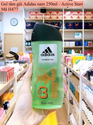 Gel tắm gội cho nam ADIDAS Hair & Body Active Start 250ml