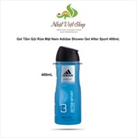 Gel Tắm Gội Rửa Mặt Nam Adidas Shower Gel After Sport 400mL