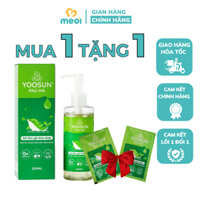 Gel tắm gội thảo dược Yoosun rau má, mát da ngừa rôm sảy mẩn ngứa cho bé 200ml