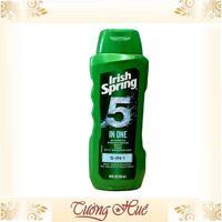 Gel tắm gội xả rửa mặt Irish Spring 5in1 24H Deodorizer Body & Shampoo - 532ml