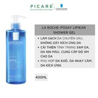 Gel tắm làm sạch làm dịu và bảo vệ da nhạy cảm La Roche-Posay Lipikar Lavant Shower Gel 400ml