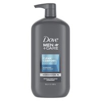 Gel tắm & rửa mặt 2 trong 1 cho nam Dove Men+Care Body and Face Wash Clean Comfort 694ml/887ml (Mỹ)