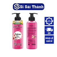 Gel tắm thảo dược hương nước hoa Pháp Hồng 24Plus 850ml