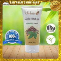 Gel Tẩy Tế Bào Chết Cho Da Dầu Mụn Chiết Xuất Trà Xanh Và Cà Phê TAKARA (180ml)