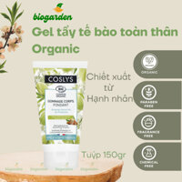 Gel tẩy tế bào chết cho toàn cơ thể được chiết suất từ Hạnh nhân ngọt hữu cơ 150gr Coslys - Mỹ Phẩm Organic - BioGarden