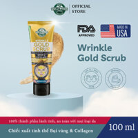 Gel Tẩy Tế Bào Da Bụi Vàng Collagen Cấp Ẩm Sâu Hollywood Style Trẻ Hóa, Cải thiện nếp nhăn Wrinkle Gold Scrub 100ml