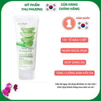 Gel Tẩy tế bào da chết Nha Đam Lô Hội Arrahan Aloe Vera Peeling Gel 180ml Làm sạch cấp ẩm đàn hồi da