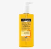 Gel tẩy trang Neutrogena Curcuma Clear 3 trong 1, da mụn, da hỗn hợp và da khô, 200ml