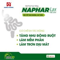 Gel thụt táo bón Naphar Lax Trẻ em, Tuýp 5gr (6 tuýp) - Chika