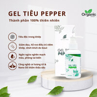 Gel tiêu massage giúp giảm đau nhức mỏi vài gáy xương khớp PEPPER 100ml