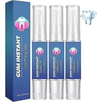 Gel trị liệu nướu 3pcs, gel làm trắng răng an toàn và hiệu quả, bút tinh chất làm trắng răng, chất tẩy nướu cho răng nhạy cảm