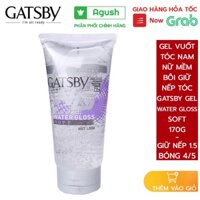 Gel vuốt tóc nam nữ mềm bôi giữ nếp tóc Gatsby Hair Gel Water Gloss Soft lọ 170g unisex vuốt cho bé trẻ em bóng mượt tóc
